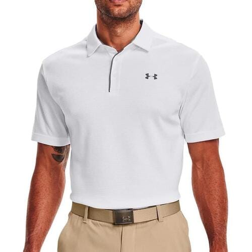 Under Armour Tech Polo Heren-Wit,Grijs