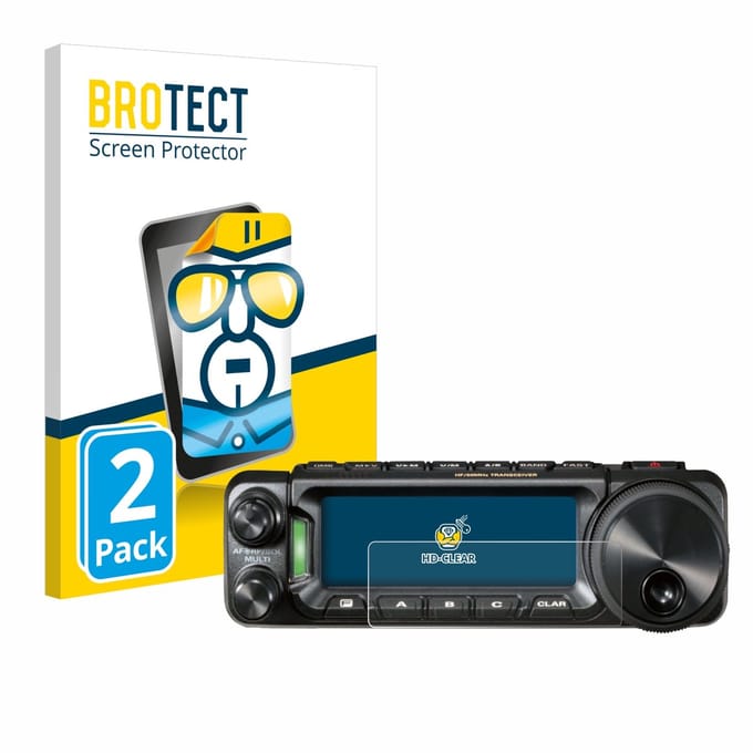 BROTECT - Screenprotector voor Yaesu FT-891 - Folie Beschermfolie transparant 2 Stuks