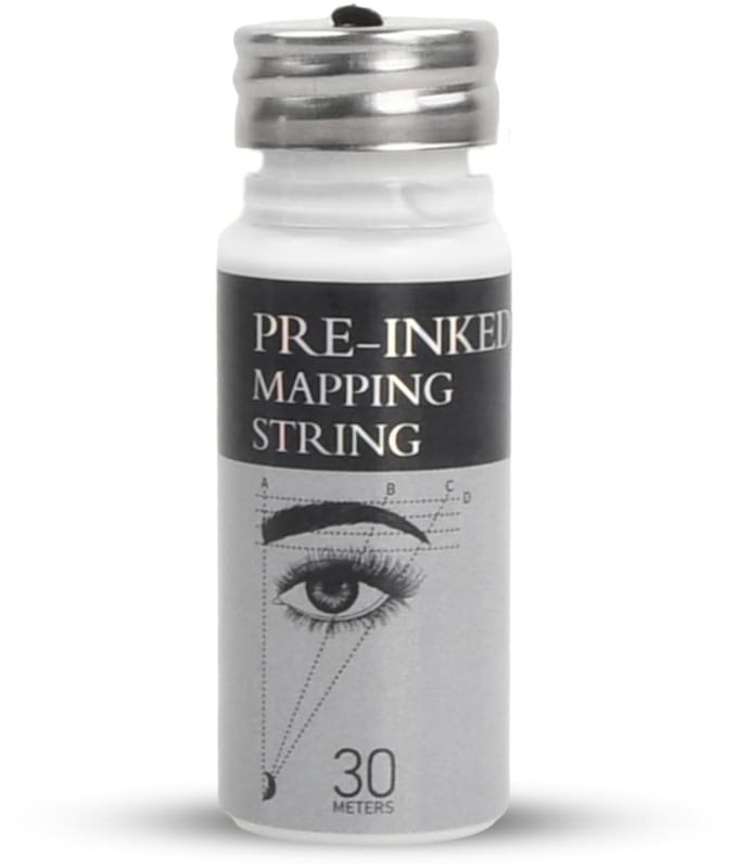 NTH products- Wenkbrauwmapping String - 30 m Voorgeverfde Draad - Permanente Make-up - Microblading Accessoires - Intuïtief Ontwerp - Wit - Wenkbrauwdraad