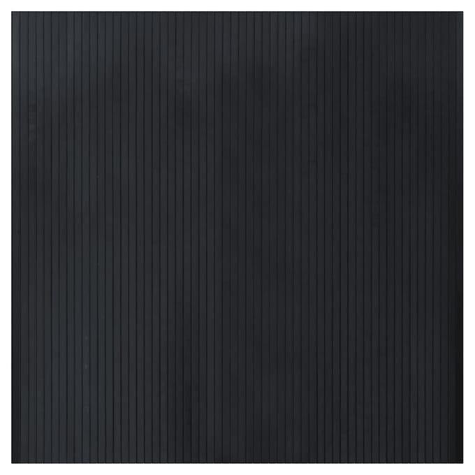 vidaXL - Vloerkleed - rechthoekig - 100x100 - cm - bamboe - zwart