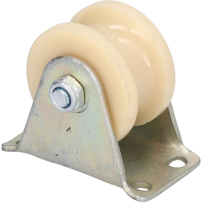 50mm U-groefwiel Zware uitvoering Draadkabelrail met 2,5 mm beugel voor hijsapparatuur