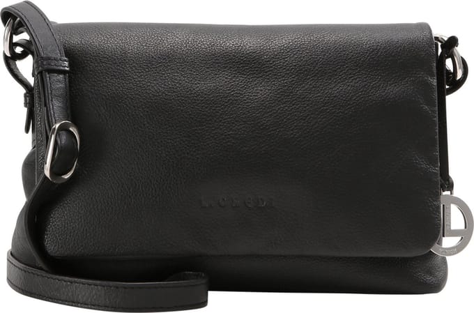 L.CREDI Silke schoudertas leer 23 cm - Dames - schwarz