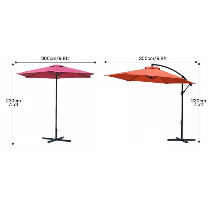 Buiten Patio Parasol Gaashoes Polyester Zonnescherm Anti-Insecten Netzeef black