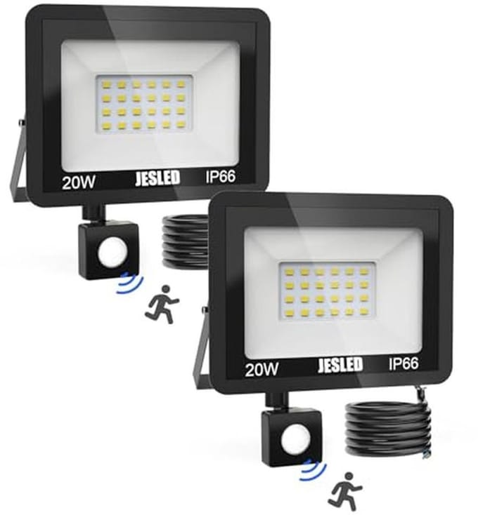 LED Spot met Bewegingsdetector 20W - Superheldere Buitenverlichting voor Tuin, Terras en Garage