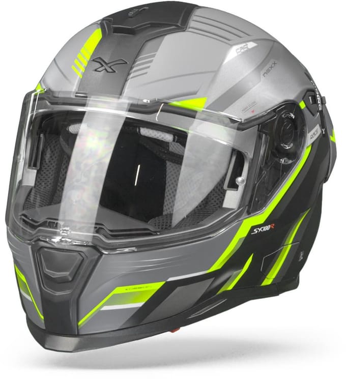 Nexx SX.100R Gridline Grijs Neon Matt Integraalhelm XXL