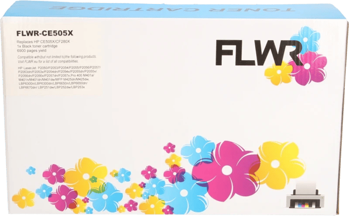 FLWR - HP CE505X Zwart - HP - Laserjet P2050 - P2055