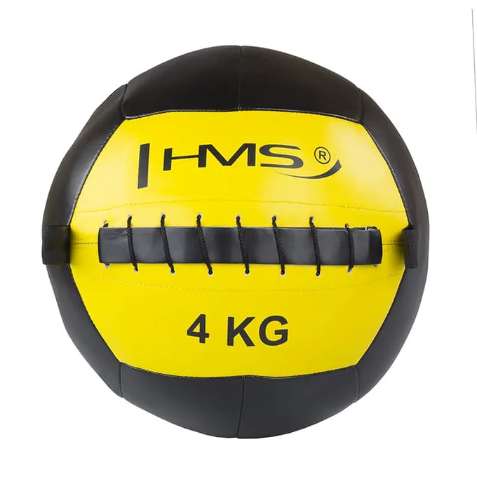 HMS Wall Ball - Fitnessbal - Wallball - 4kg - Geel