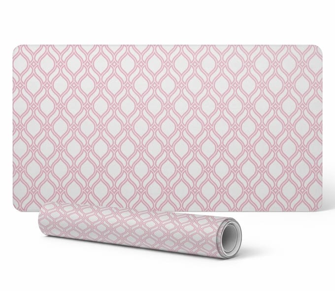 Antislip bureaumat met retro geometrisch patroon 90x45 cm