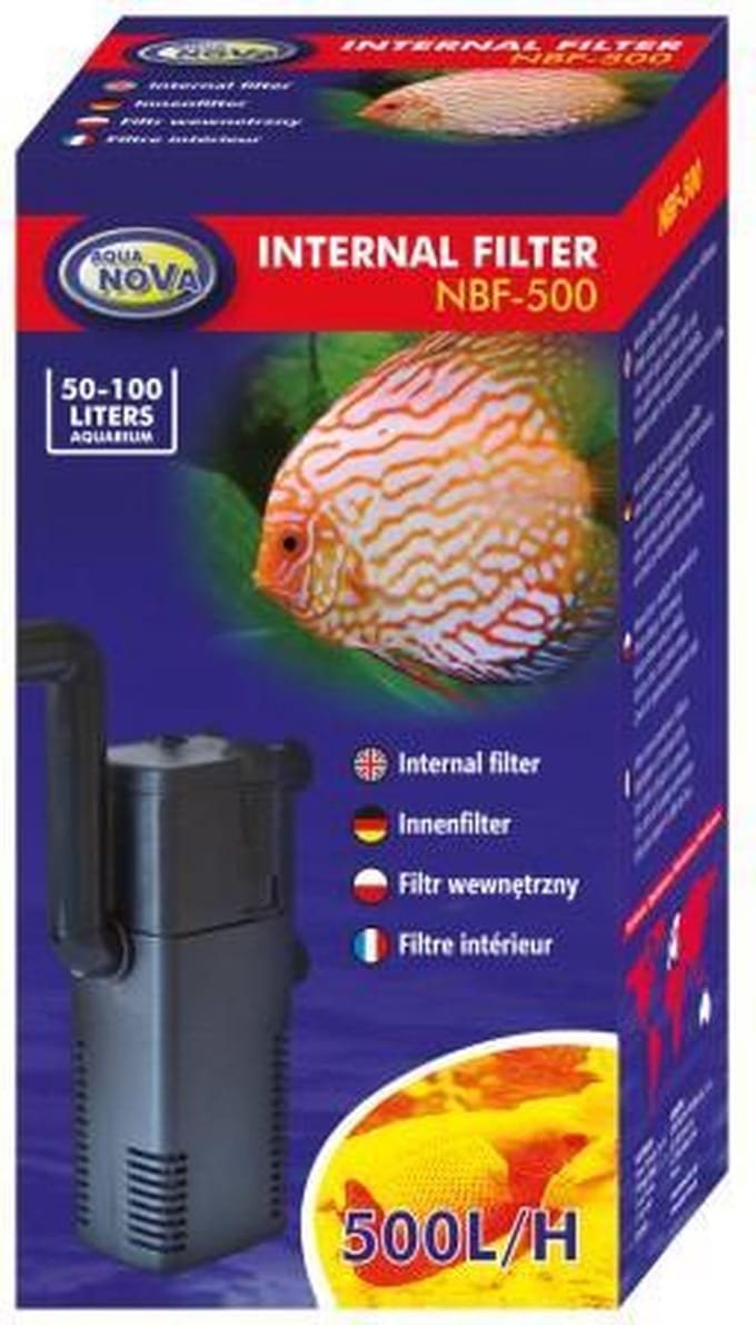 Aqua Nova - Aquarium binnen filter - NBF-500 L/H - 50 tot 100 liter