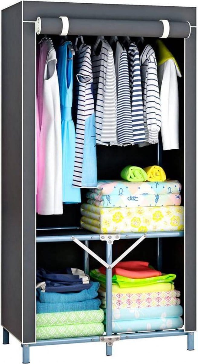 Practo-Home-Kledingkast-77x47x152-cm-grijs