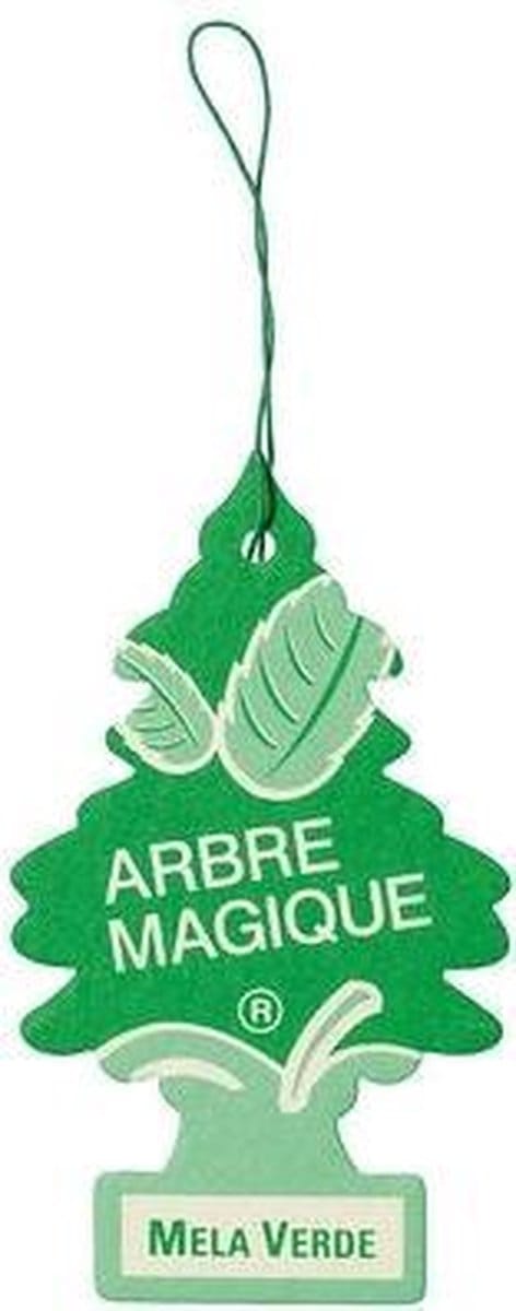 Arbre Magique Luchtverfrisser 12 X 7 Cm Appel  Groen