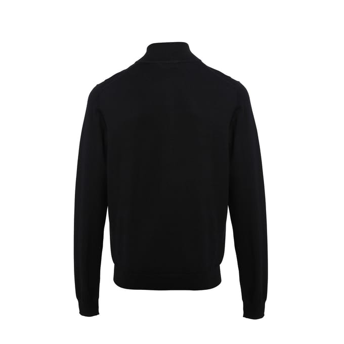 Premier Herenrits sweatshirt met halsopening (Zwart)
