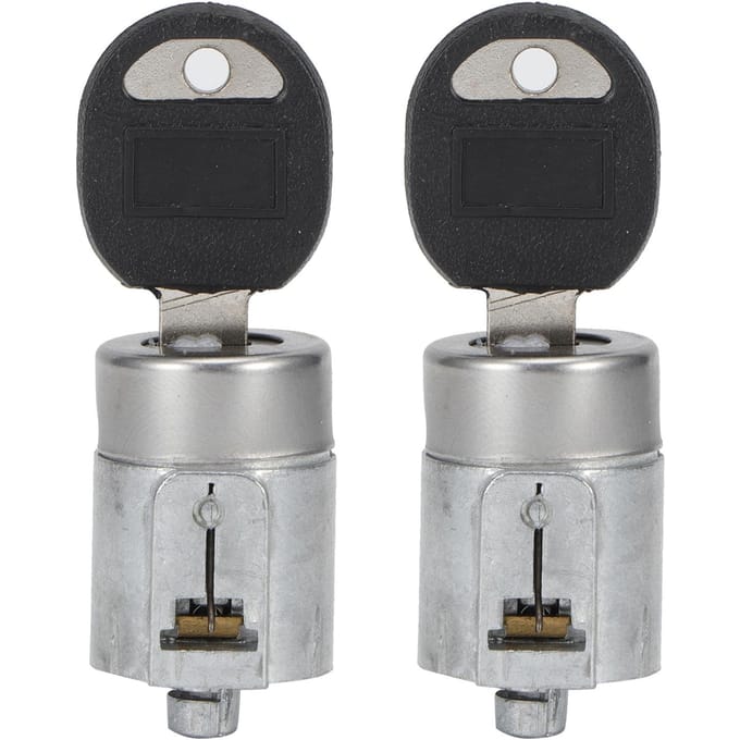 4 stuks Deurslotcilinder met Sleutels Set Auto Modificatie Vervanging Geschikt voor Chevrolet C1500 1988?1999 gray