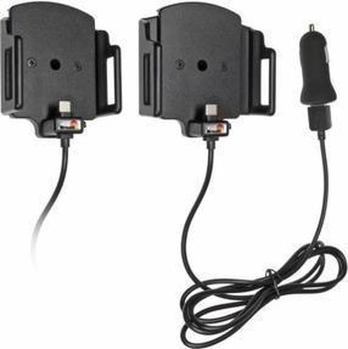 Brodit houder geschikt voor Universele houder USB-C met 12V USB plug 62-77mm / 12-16 mm