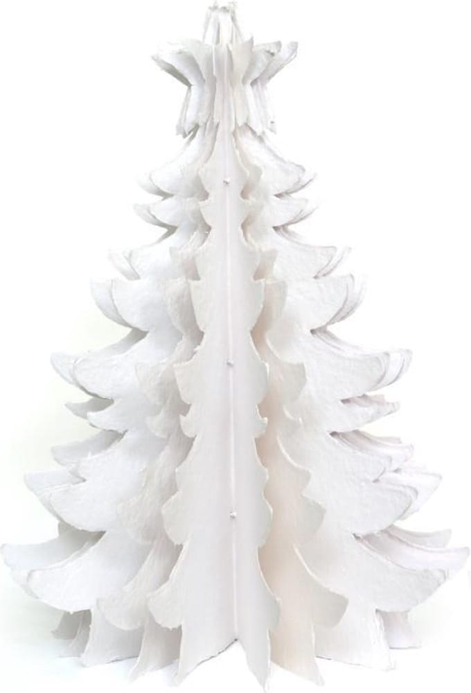 Only Natural Cotton Mache Kerstboom 76cm Wit