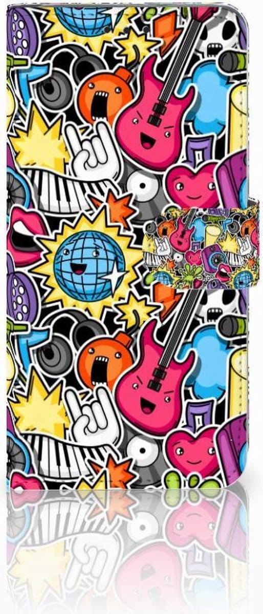 Samsung Galaxy S10 Plus Wallet Case met Pasjes Punk Rock