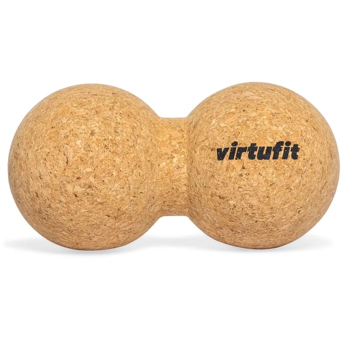 VirtuFit Premium Kurk Peanut Ball - Dual Massagebal - 100% Ecologisch