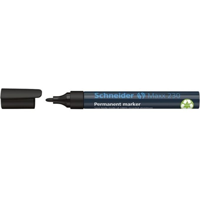 Schneider permanent marker - Maxx 230 - ronde punt - zwart - S-123001