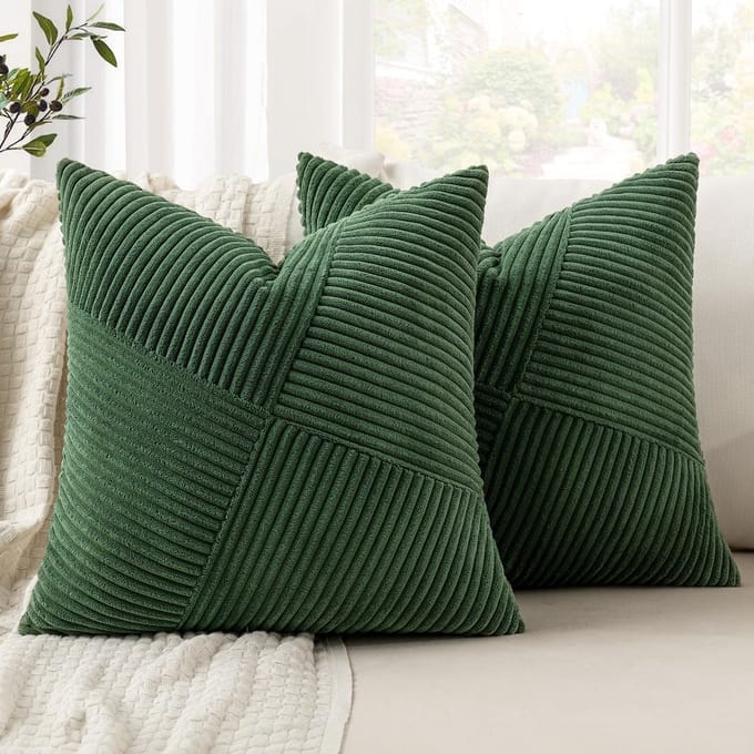Allecto - Kussensloop - Decoratief Kussen - Fluweel - 45 x 45 cm - Set van 2 - Woonkamer - Daisy