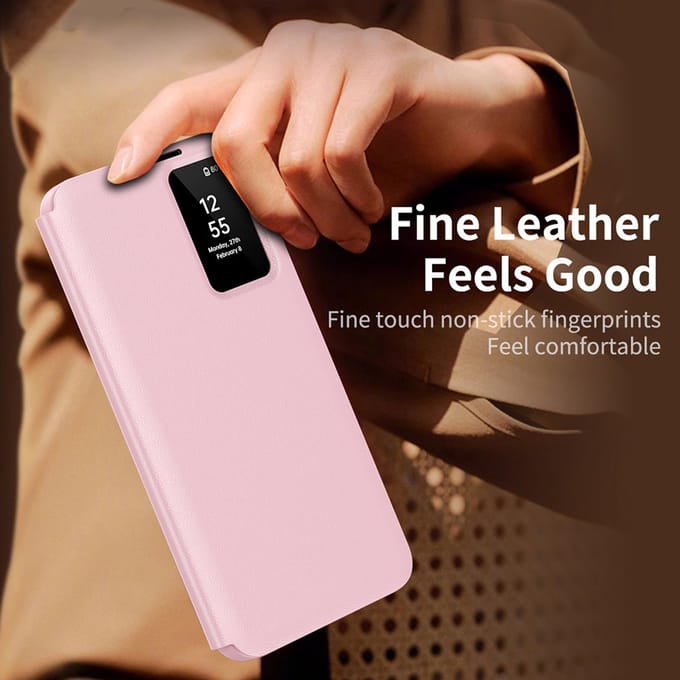 Techsuit - SmartView Series - Samsung Galaxy S25 - Pink
