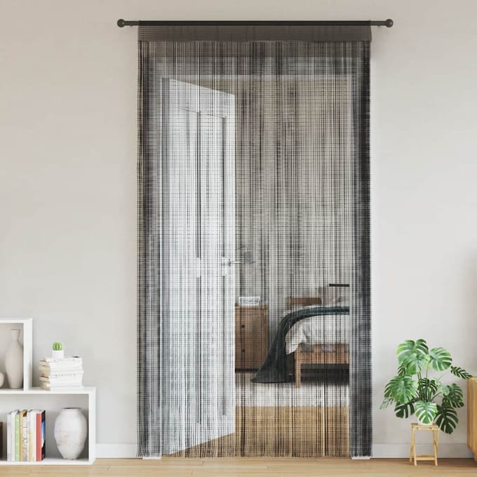 vidaXL - Draadgordijnen - 2 - st - 100x250 - cm - zwart
