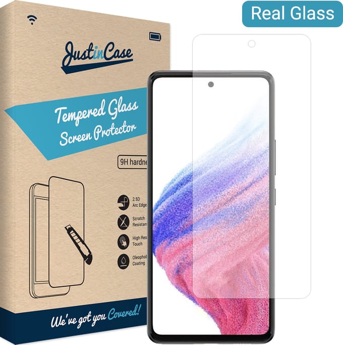 Just in Case screenprotector geschikt voor Samsung Galaxy A53 - Screenprotector Gehard Glas