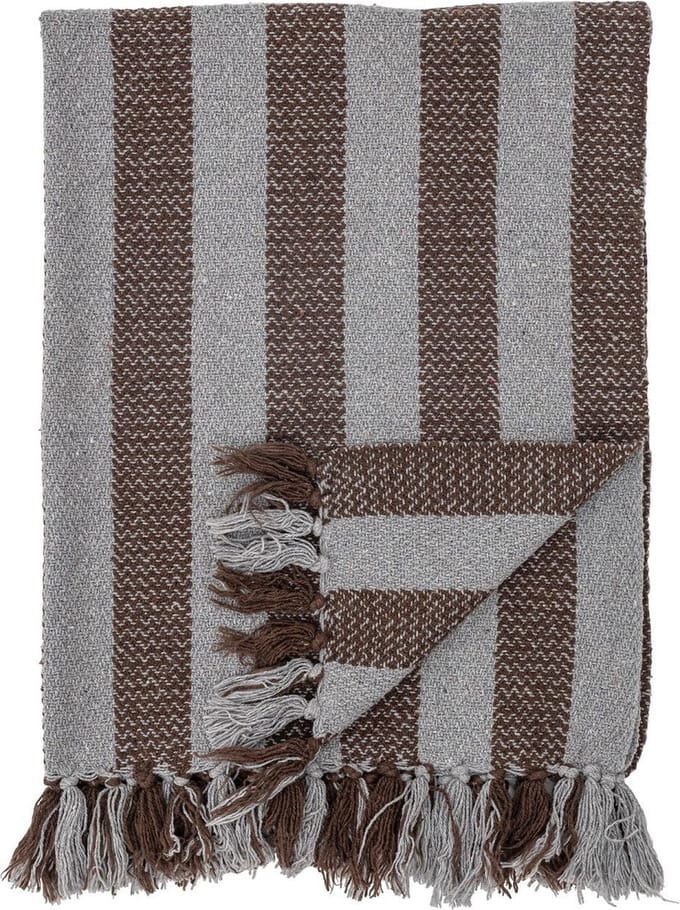 Bloomingville Plaid Nann mini bruin 100x80cm