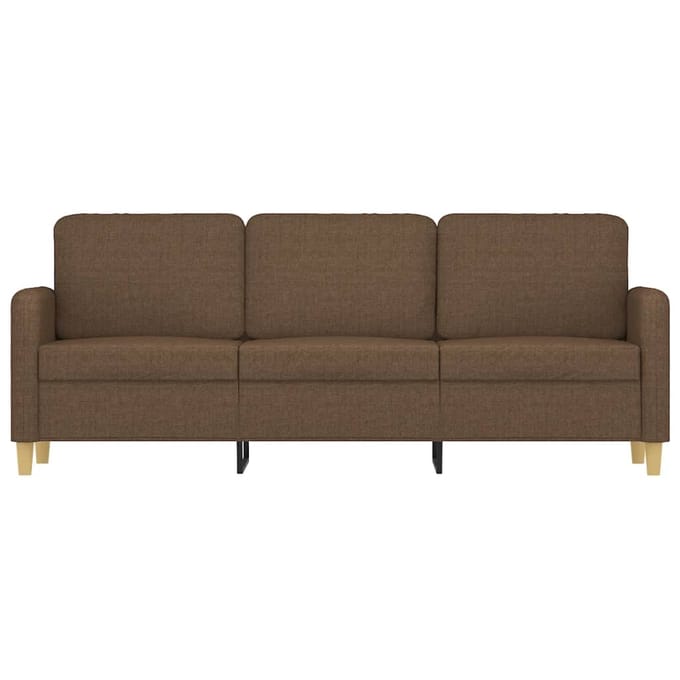 Vidaxl Bank 3-persoons, Bruin, 180 Cm, Bekleed met Stof