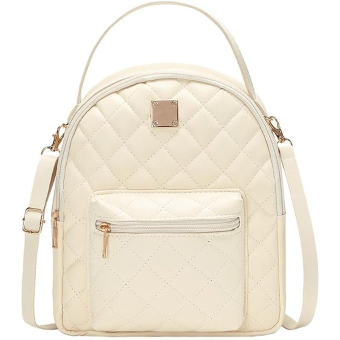 Sac à dos tendance pour femme, sac à dos décontracté blanc
