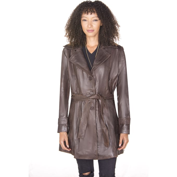 Dames 3/4 lengte trenchcoat-Ranchi