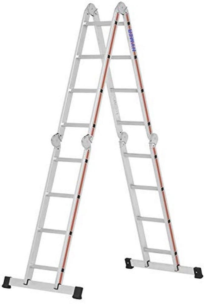 Multifunctionele ladder met 4x4 treden - Inklapbaar en veelzijdig