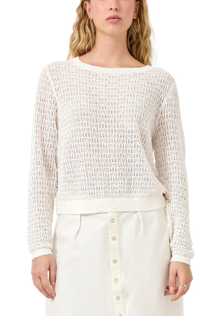 s.Oliver -qs Pullover Offwhite Size: M | Sweaters Outlet | Dames | Wit