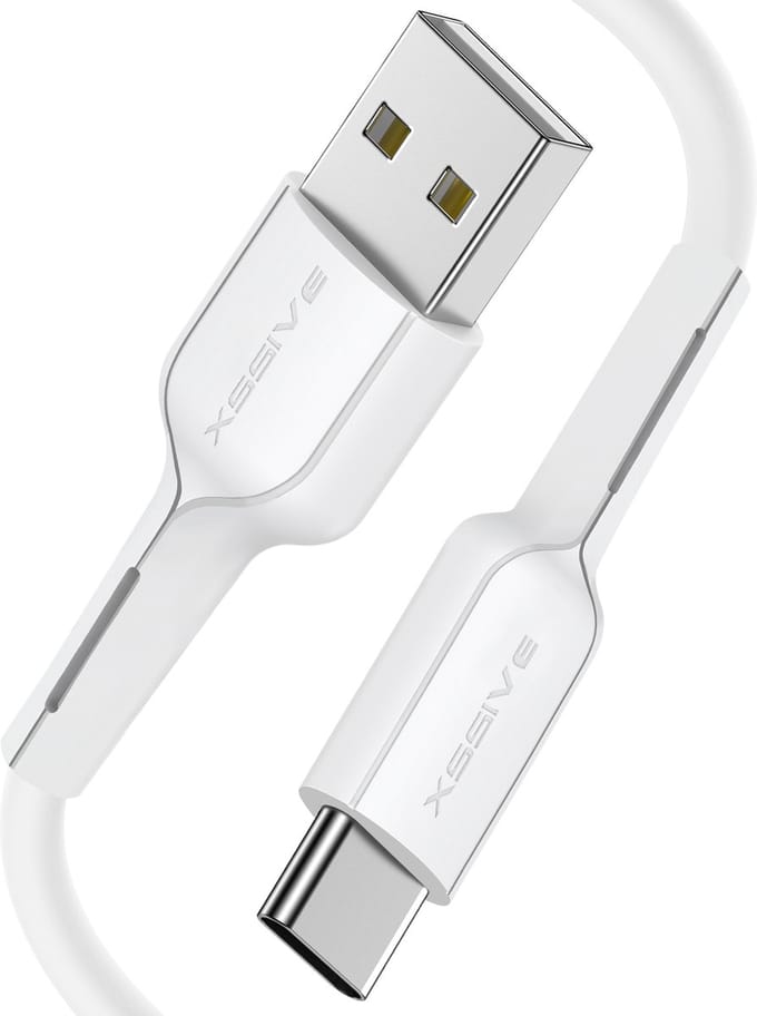 Flexibele USB-C naar USB Kabel - 1 Meter - Quick Charge - Oplader USB-A naar USB-C Kabels