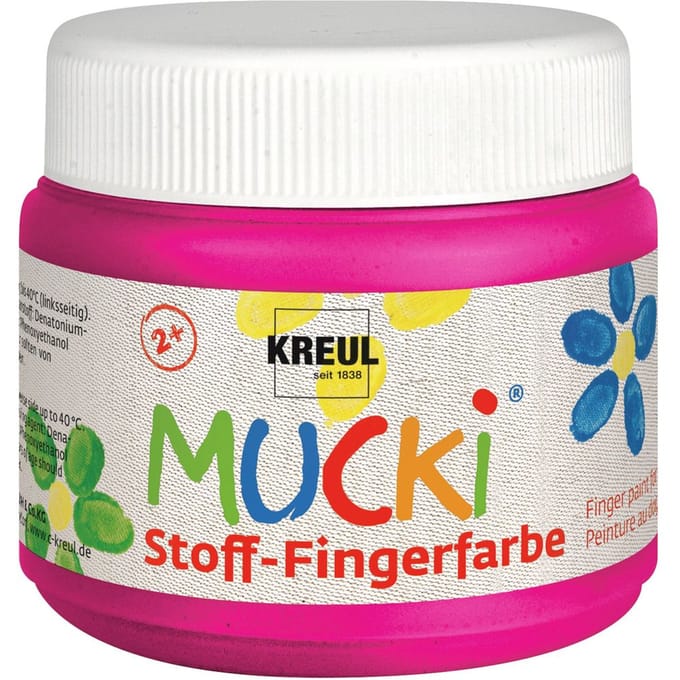 MUCKI-stof-Vingerverf, 150 ml - Rozig