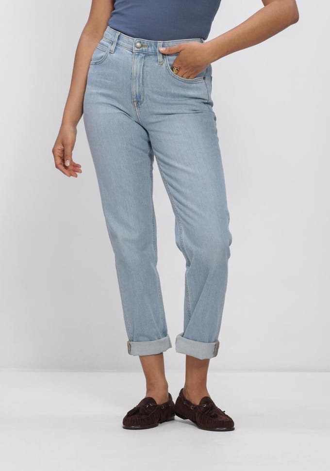 Lee - Carol - Dames High Rise Straight Jeans - Light Retreat