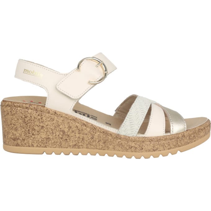 Mephisto Mobils Nancia - dames sandaal - Goud - maat 42 (EU) 8 (UK)