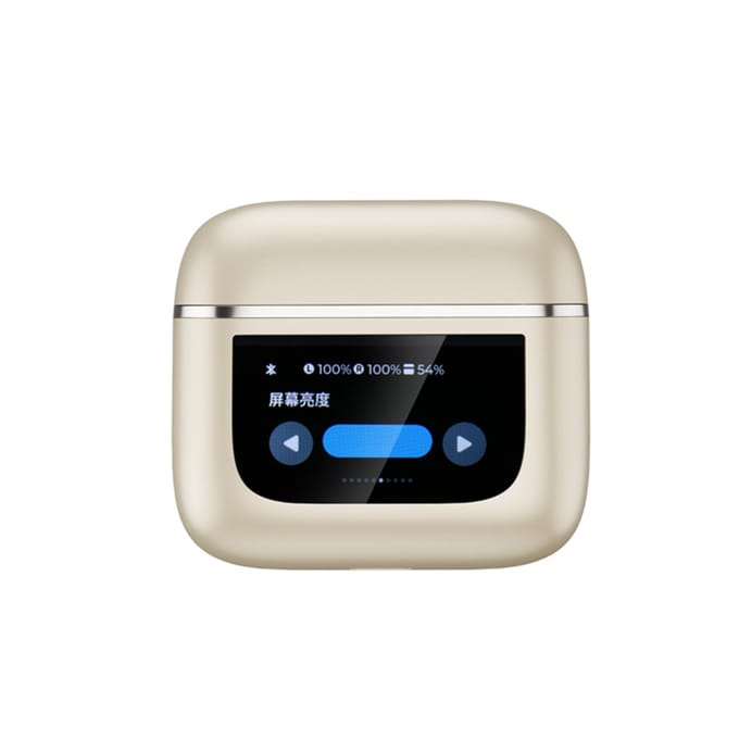 V8 Draadloze BT Headset LCD Full Color Smart Display Touchscreen ANC Ruisonderdrukking zwart