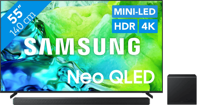 Samsung Neo QLED 55" QN80H (2026) + Samsung HW-B750F (2025)