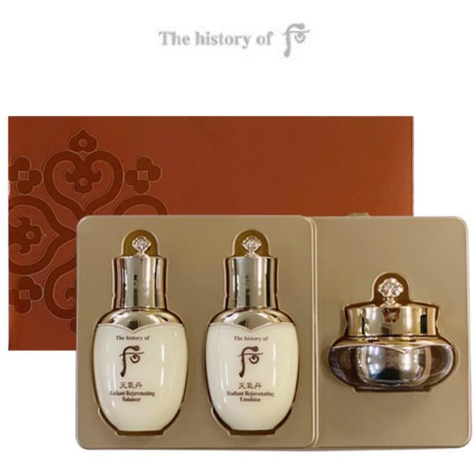 De geschiedenis van Whoo Cheongidan HwaHyun 3-delige cadeauset (editieset) brown
