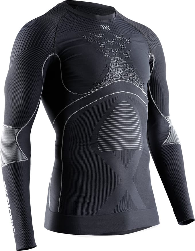 X-Bionic Energy Accumulator 4.0 Thermoshirt Lange Mouwen Heren Charcoal/Pearl Grey - M