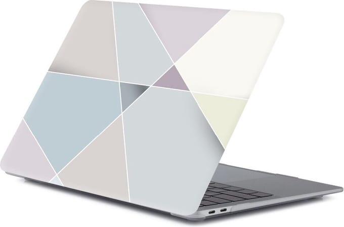 Laptophoes - Geschikt voor MacBook Pro Hoes Case -13 inch - A1989 (2018) - Modern Print
