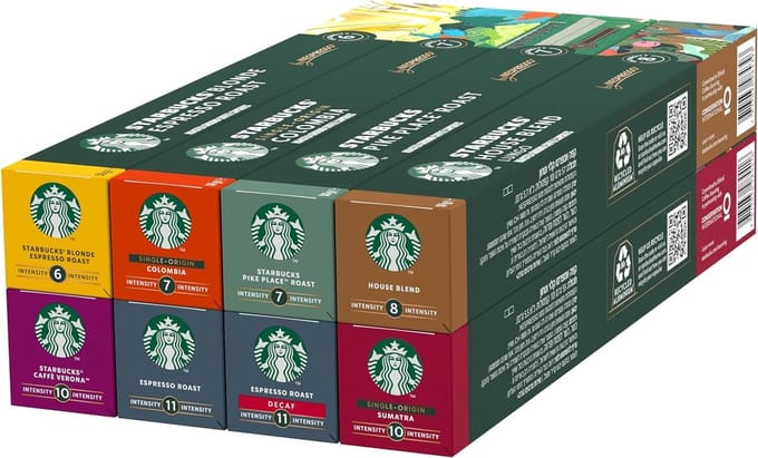 Starbucks® Nespresso cups® balanced pack - 8 x 10 stuks