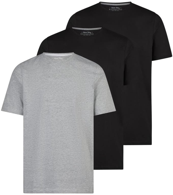 Redmond Heren t-shirt 3 pack Basic