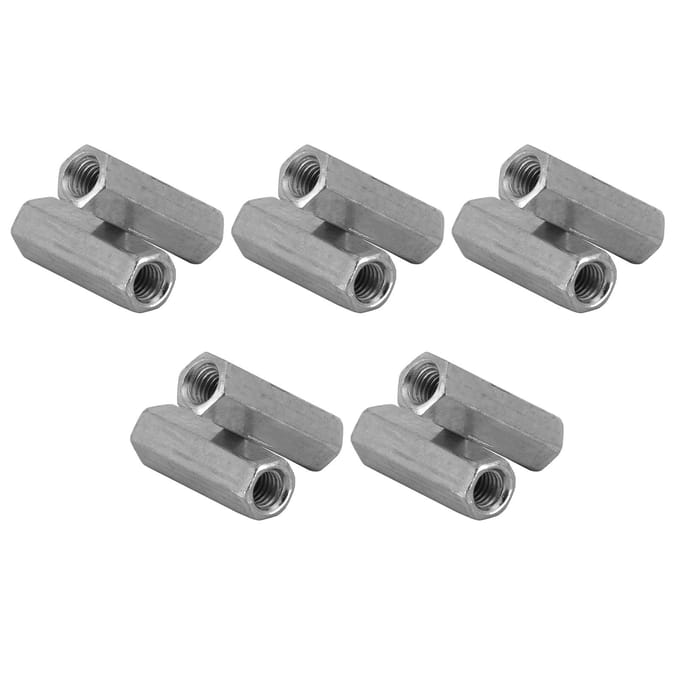 Lot de 10 écrous à tige longue, hexagonaux, à manchon, entretoises filetées (M6 * 25)