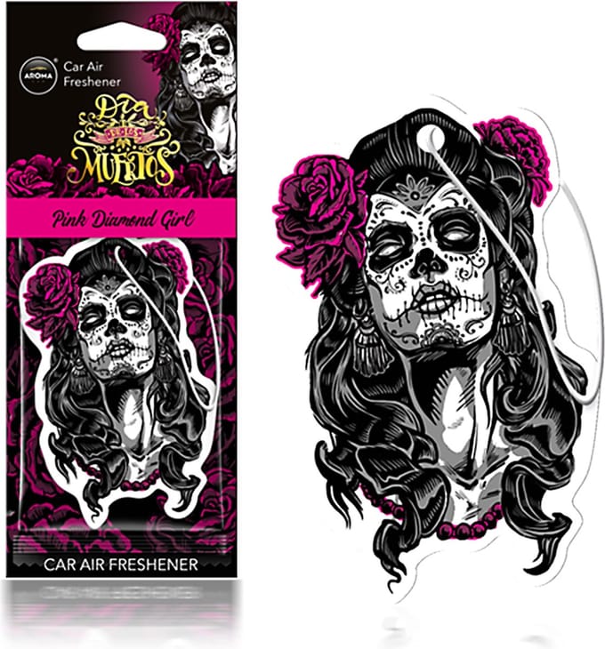 AROMA CAR - Dia De Los Muertos - Pink Diamond Girl