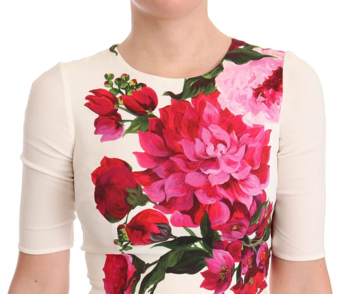 Bloemenprint Midi Jurk Halve Mouwen