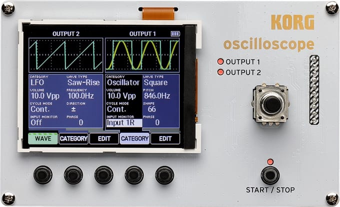 KORG NTS-2 4-kanaals oscilloscoop met handige extra functies om zelf te bouwen