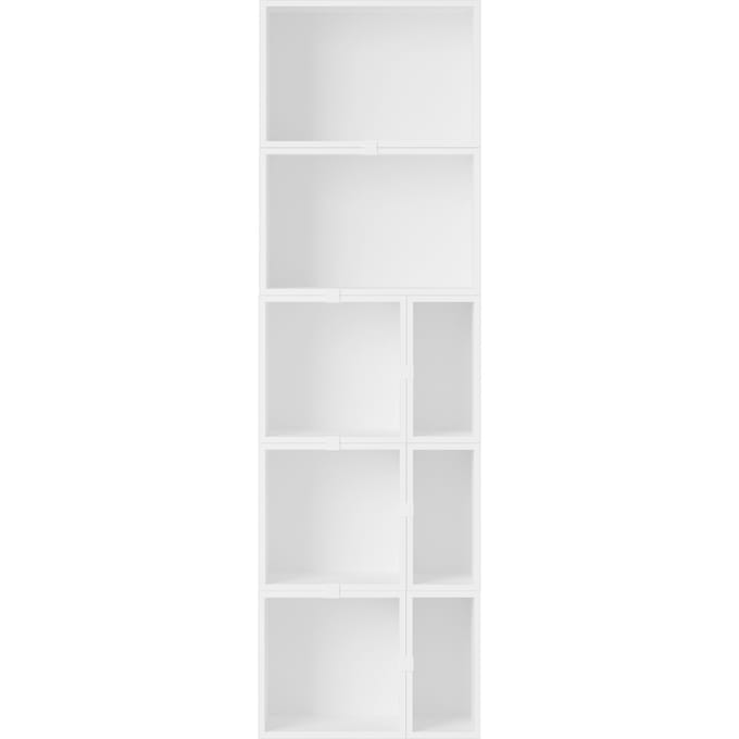 Muuto Stacked Storage Bookcase configuratie 7 - wit