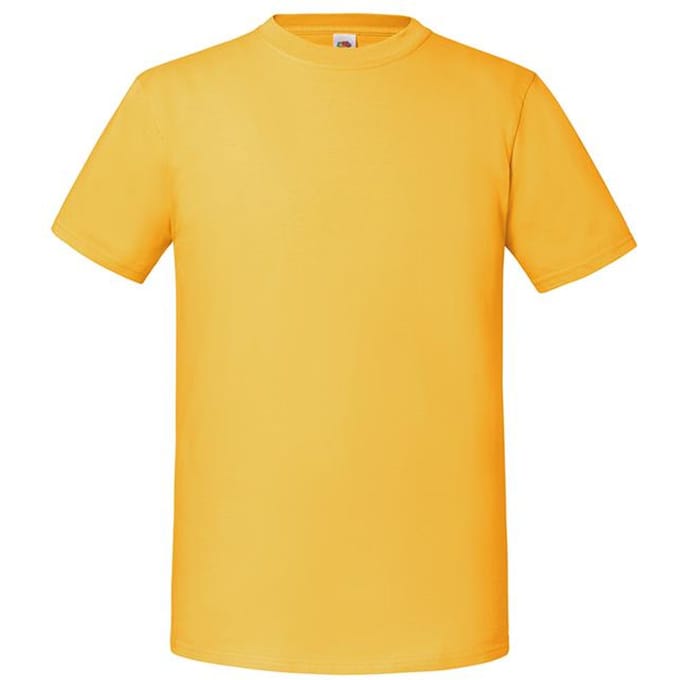 Fruit Of The Loom Mens Ringgesponnen Premium Tshirt (Zonnebloem)