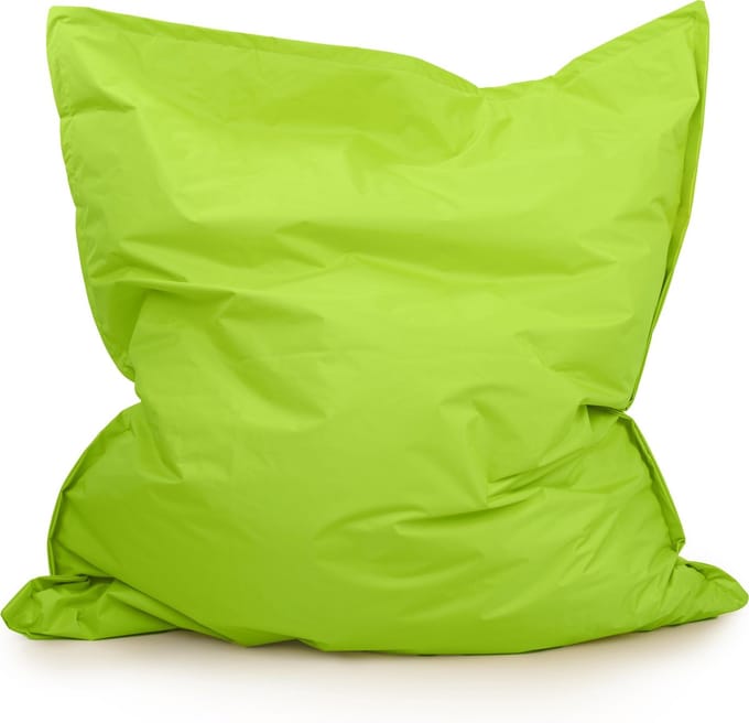 Drop & Sit Zitzak Nylon - Zitzakfauteuil - Woonkamerzitzak - AppelGroen - 130 x 150 cm